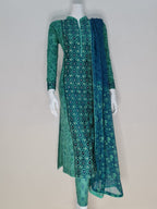 Jamdani Cotton Three Piece - SaimaFashion