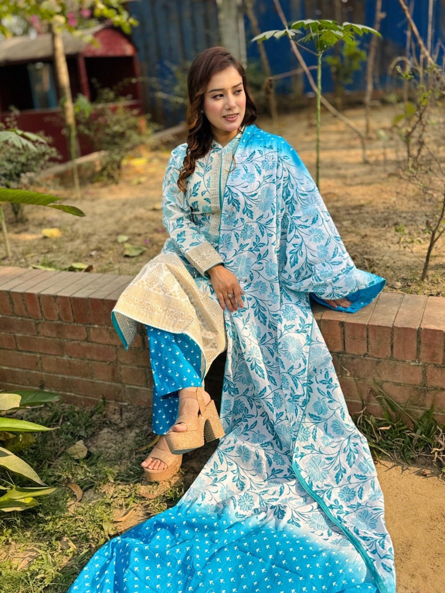 Kota Cotton Printed Three Piece - SaimaFashion