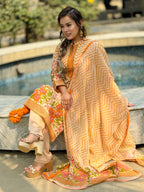 Brown Colour Linen Shalwar Kameez Set - SaimaFashion