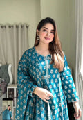 Line Printed Shalwar Kameez Set - SaimaFashion