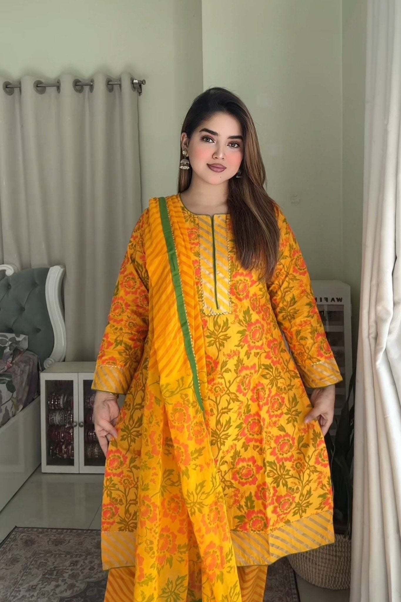 Kota Cotton Shalwar Kameez Set - SaimaFashion