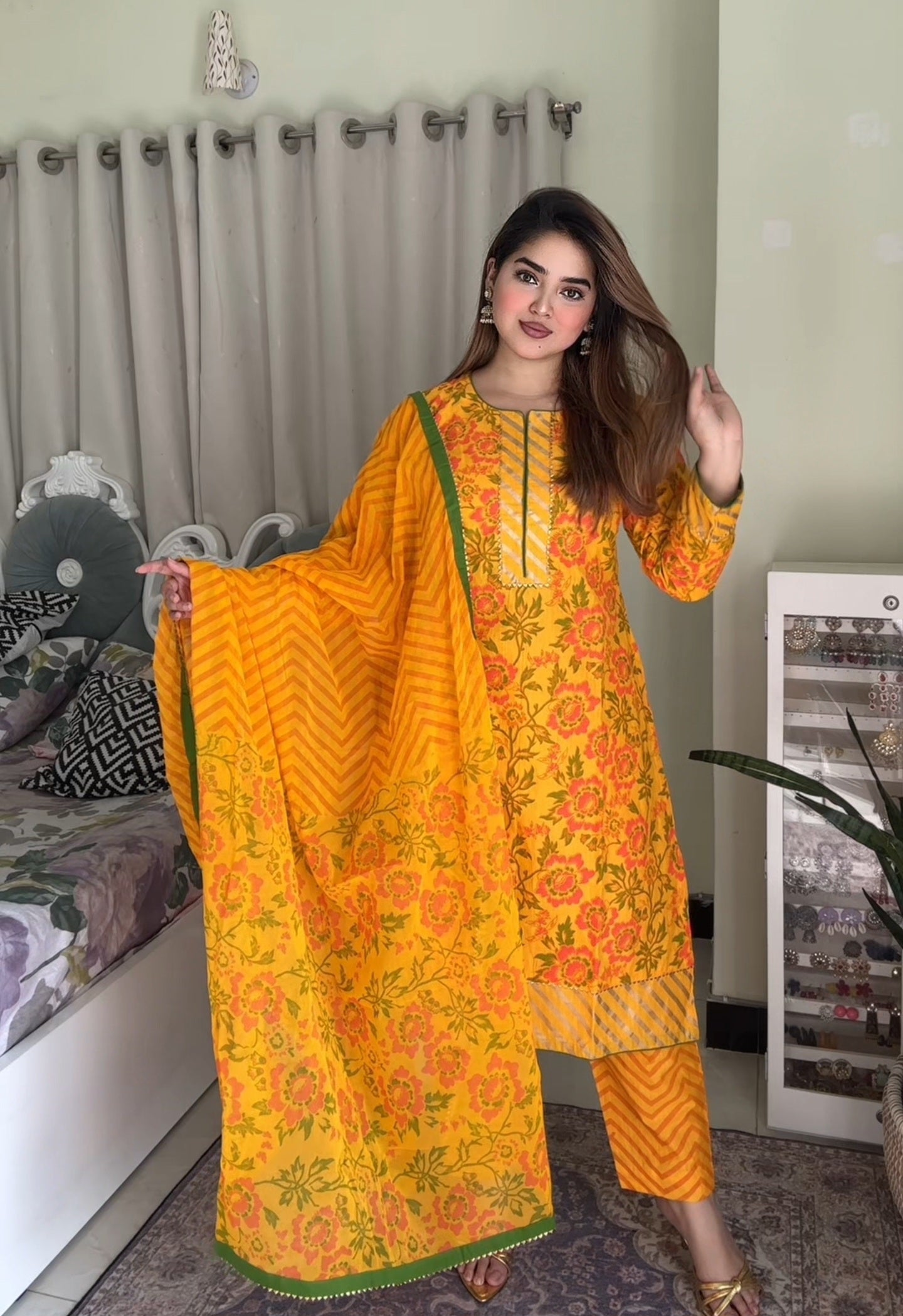 Kota Cotton Shalwar Kameez Set - SaimaFashion