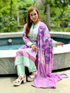 Printed Cotton Shalwar Kameez Set - SaimaFashion