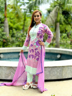 Printed Cotton Shalwar Kameez Set - SaimaFashion